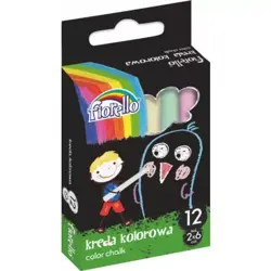 Bezprašné křídy Fiorello 12ks barevné