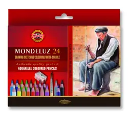 Akvarelové pastelky KOH-I-NOOR 3711 Mondeluz 24ks