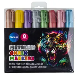 Fixy křídové METALICKÉ 8 barev 