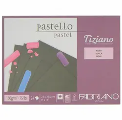 Blok pro pastel Tiziano černý 23x30,5cm 160g