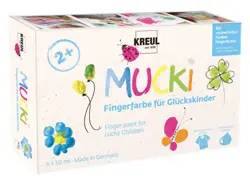 Prstové barvy Mucki 6x50ml