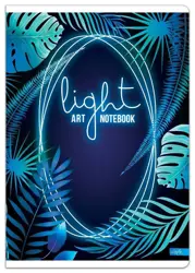 Sešit light art A4, čtverečkovaný modrý