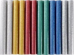 Tyčinky tavné, mix barev se třpytem, pr.11x150mm