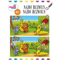 Najdi rozdíly zábavný sešit pro rozvíjení myšlení a postřehu Hlemýžď