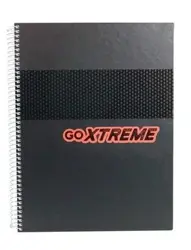 GOXTREME Kroužkový zápisník A4 - linkovaný červená