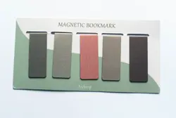 Magnetické záložky 5ks tlumené barvy 