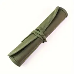 Bavlněné pouzdro na štětce zelená