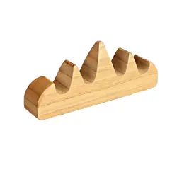 Držák na štětce - dřevěný Burly Wood 4 štětce 