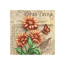 Gerbera Předtištěné plátno pro korálkové vyšívání (bez korálků)