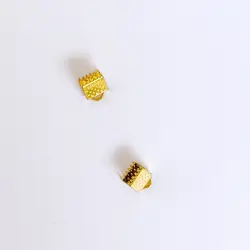 Koncovka plochá  zamačkávací  6mm zlato 