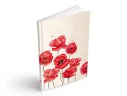 Záznamní kniha A6 100ls linka Máky