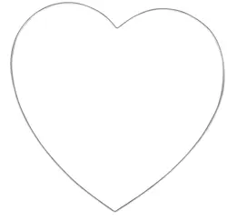 Srdce na lapač snů - stříbrné - 20 cm