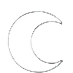 Drátěný polotovar měsíc 5 cm 