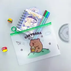 Organizér na dokumenty A5 – Kapybara s Bubble Tea