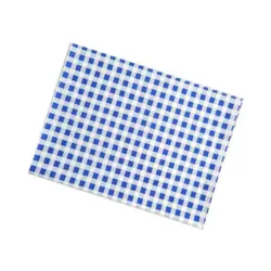 Ubrus na školní lavici 50x65cm motiv modré káro