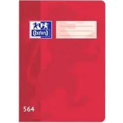 Školní sešit Oxford A5 "564" linkovaný, 60 listů,  Červený 