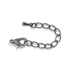 prodlužovací řetízek s karabinkou Gun Black