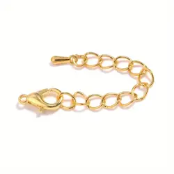 prodlužovací řetízek s karabinkou Zlatá 