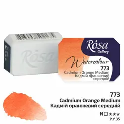 Akvarelová barva Rosa Gallery 2,5 ml – 773 cadmium orange medium