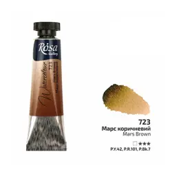 Akvarelová barva Rosa Gallery 10 ml – 723 mars brown