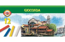 KOH-I-NOOR 8112 GIOCONDA, souprava olejových kříd tvrdých uměleckých, 12 barev