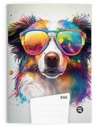 Sešit 544 A5 40ls linkovaný Pes