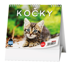   Stolní kalendář 2026 Kočky