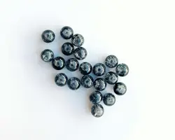 Korálek práskaný kulička 8mm černá