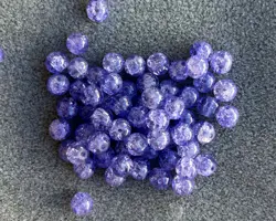 Korálek práskaný kulička 8mm purpurová