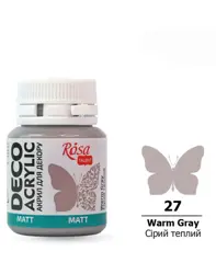 Akrylová barva Rosa Decor 20 ml – 27 warm gray