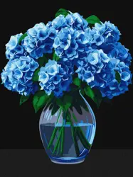 Malování podle čísel – plátno 30×40 cm Kytice hortenzií 