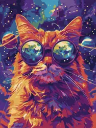 Malování podle čísel – plátno 30×40 cm Hvězdné brýle