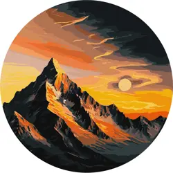 Malování podle čísel - Neznámá země d 33 cm