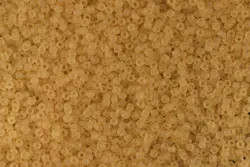 Rokajlové korálky - Round 11/0 :   Transparent-Frosted Lt Topaz TR-11-2F