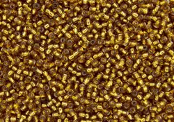 Rokajlové korálky - Round 15/0 : Silver-Lined Topaz TR-15-22C