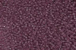 Rokajlové korálky Toho - Round 15/0 : Transparent-Frosted Med Amethyst TR-15-6BF