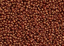 Rokajlové korálky Toho - Round 15/0 : Gold-Lustered African Sunset TR-15-329
