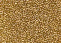 Rokajlové korálky Toho  - Round 15/0 : Transparent-Lustered Med Topaz TR-15-103B