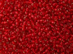 Rokajlové korálky Toho  - Round 15/0 : Silver-Lined Ruby TR-15-25C