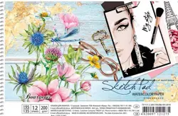 Sketchbook PRETTY A5 kytičky 