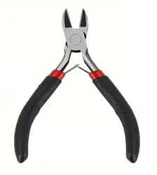 Štípací kleště s černou rukojetí 12,5 cm