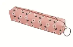 Květinové pouzdro na zip – etue s kroužkem, 18 cm meruňková