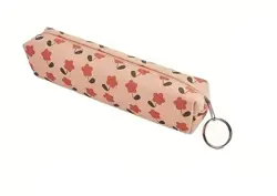 Květinové pouzdro na zip – etue s kroužkem, 18 cm béžová