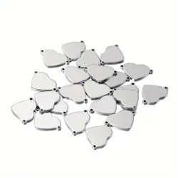 Nerezový přívěsek ve tvaru srdce – 18×12,8 mm Ocel