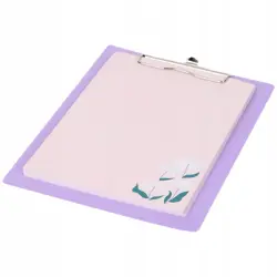 Podložka s klipem A5 – poznámkový blok 80 listů, fialová