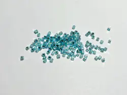 Sekané rokajlové korálky 2 mm – světle modré (10 g)