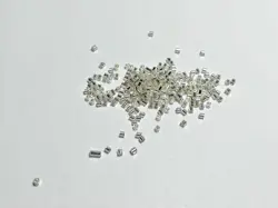 Sekané rokajlové korálky 2 mm – stříbrné (10 g)