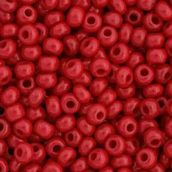 Preciosa rokajl 8/0 – červený neprůhledný (93170), 10 g