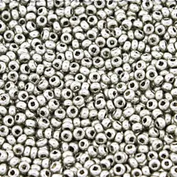 Preciosa rokajl 10/0 – stříbrný metalický (68301), 10 g