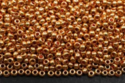 Preciosa rokajl 10/0 – metalický zlatý (18305), 10 g